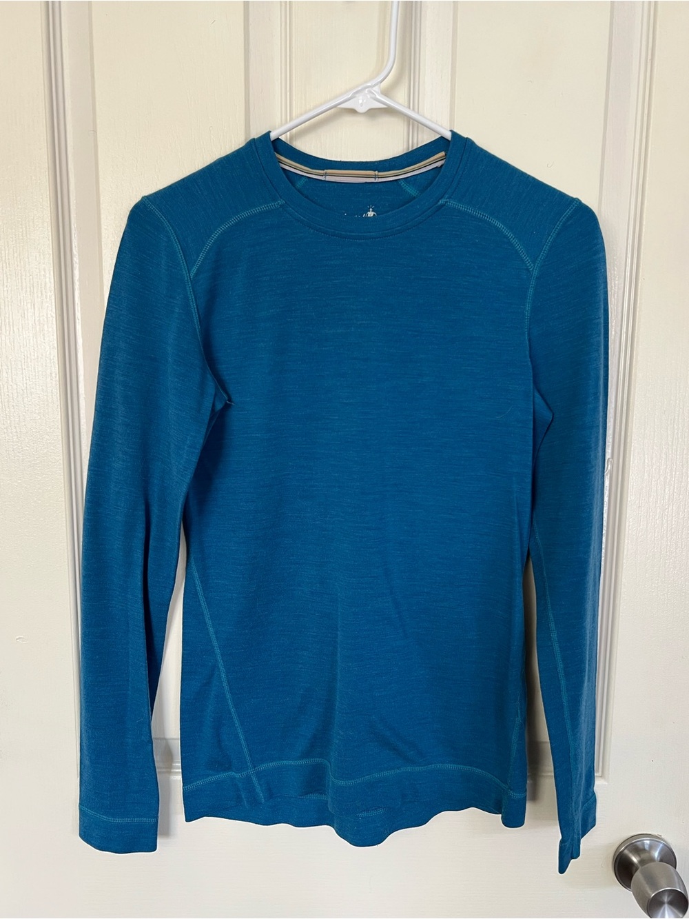 Smartwool 100% Merino Wool Blue Long Sleeve Base Layer Top Medium
